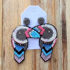 Beaded Toucan Earrings